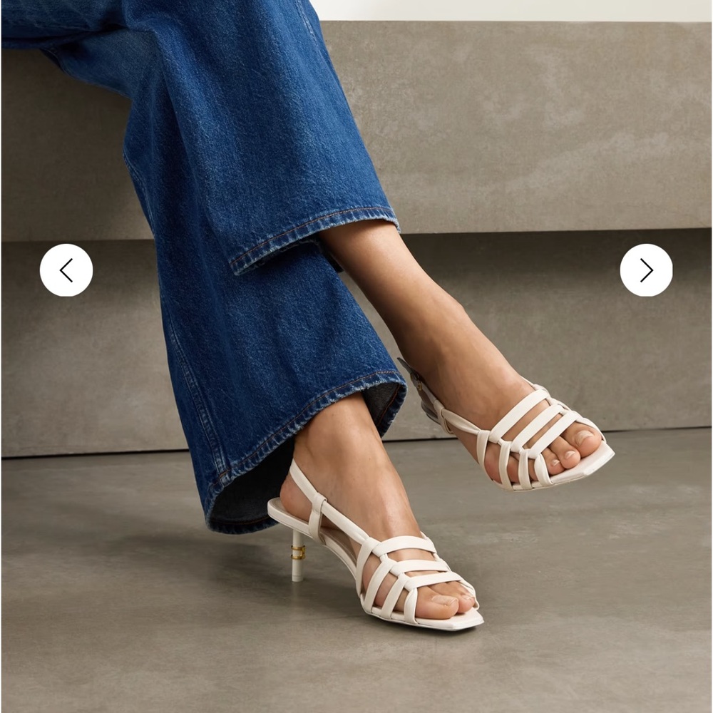 Chloe Cream Strappy Heels